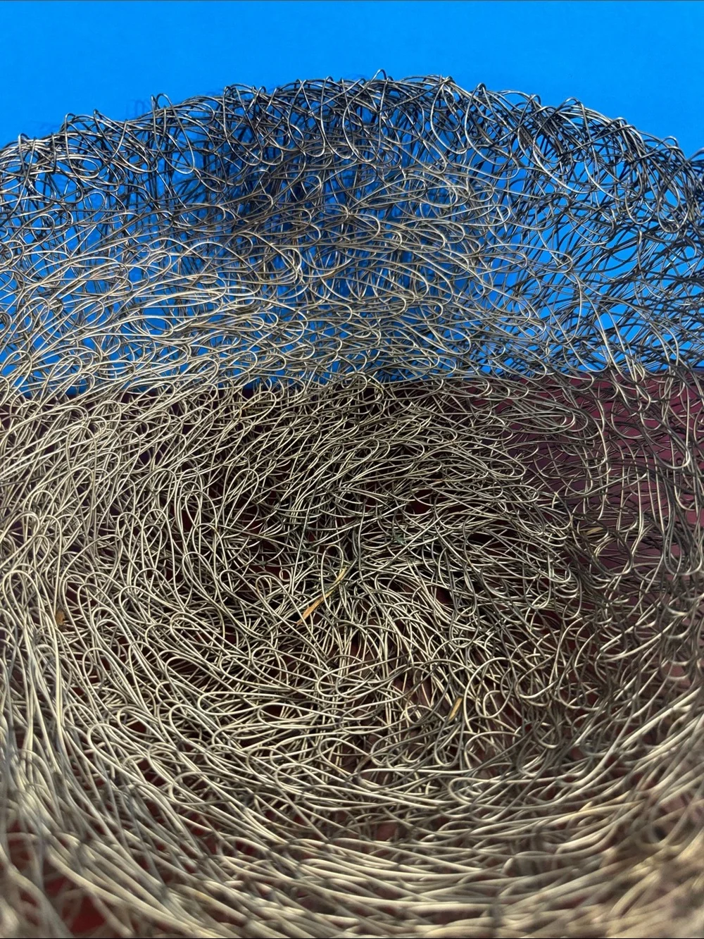 Artisan handmade Woven Wire Decorative Bowl